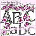 Frenchy Alphabet - Gray