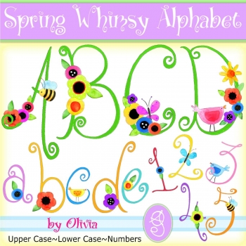Spring Whimsy Alphabet