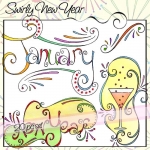 Swirly New Year
