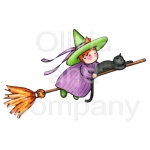 Baby Witch On Broom