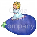 Tiny Girl On Eggplant