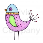 Retro Sleepy Bird
