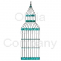 Swirly Aqua Bird Cage