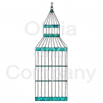 Swirly Aqua Bird Cage
