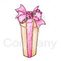 Pretty Gift With Pink Ribbon
