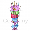 Stars And Candles Cake