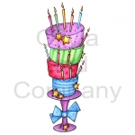 Stars And Candles Cake
