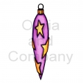 Purple Ornament With Stars