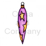 Purple Ornament With Stars