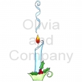 Swirly Christmas Candle