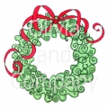 Swirly Green Wreath