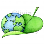 Earth On Leaf