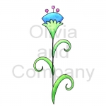 Blue Fantasy Flower