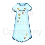 Princess Blue Night Shirt
