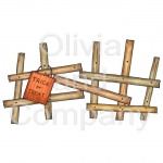 Prim Halloween Fence