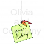Gone Fishing Note On Hook