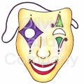 Mardi Gras Happy Mask