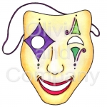 Mardi Gras Happy Mask