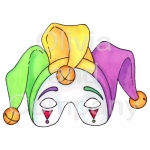 Mardi Gras Jester Mask