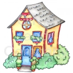 Whimsical Yellow House