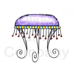 Purple Fantasy Foot Stool