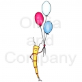 Stick Bug With Patriotic Balloons