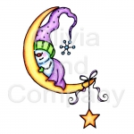 Snow Baby On Moon
