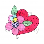 Lover Bee On Heart
