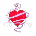 Swirled Ribbon Heart
