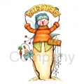Winter Time Fun Country Snowman