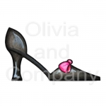 Black Sideless Pumps With Bow