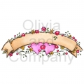 2 Hearts Floral Banner