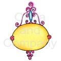 Swirly Oval Banner