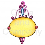 Swirly Oval Banner