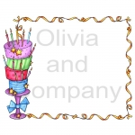 Stars And Candles Cake Frame