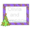 Purple Christmas Tree Frame