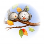 Autumn Birds Paper