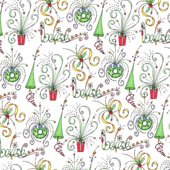 Swirly Christmas Paper
