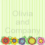 Fantasy Floral Border Paper