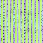 Green & Purple Fun Stripes Paper