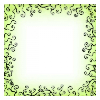 Green Swirls Paper