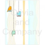 Retro Birds On Perches Paper