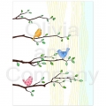 Retro Branches Paper