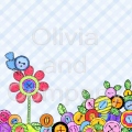 Button Flower Garden Paper
