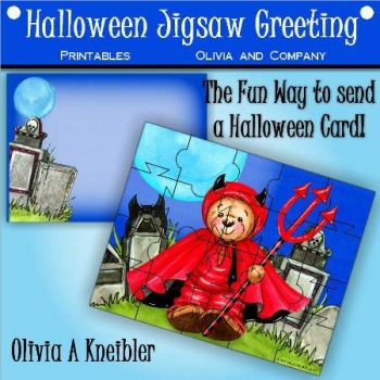 Halloween Jigsaw Greeting Card
